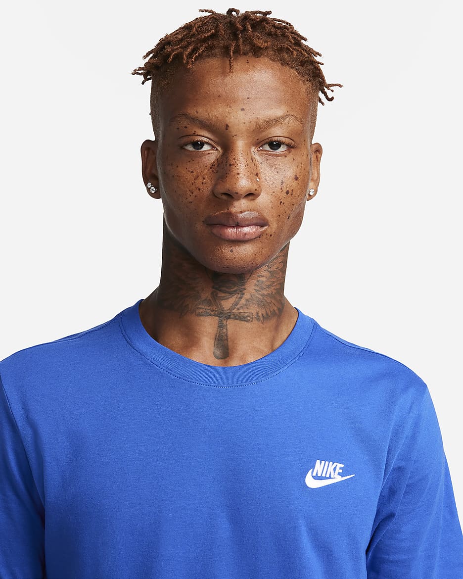 Blue nike shirt hotsell